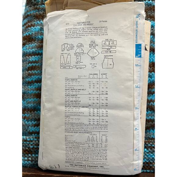 Butterick 3273 pattern girls maxi midi dress puff sleeves sz 10 - Picture 4 of 5